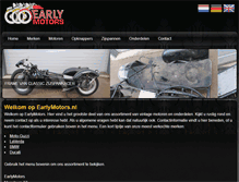 Tablet Screenshot of earlymotors.nl